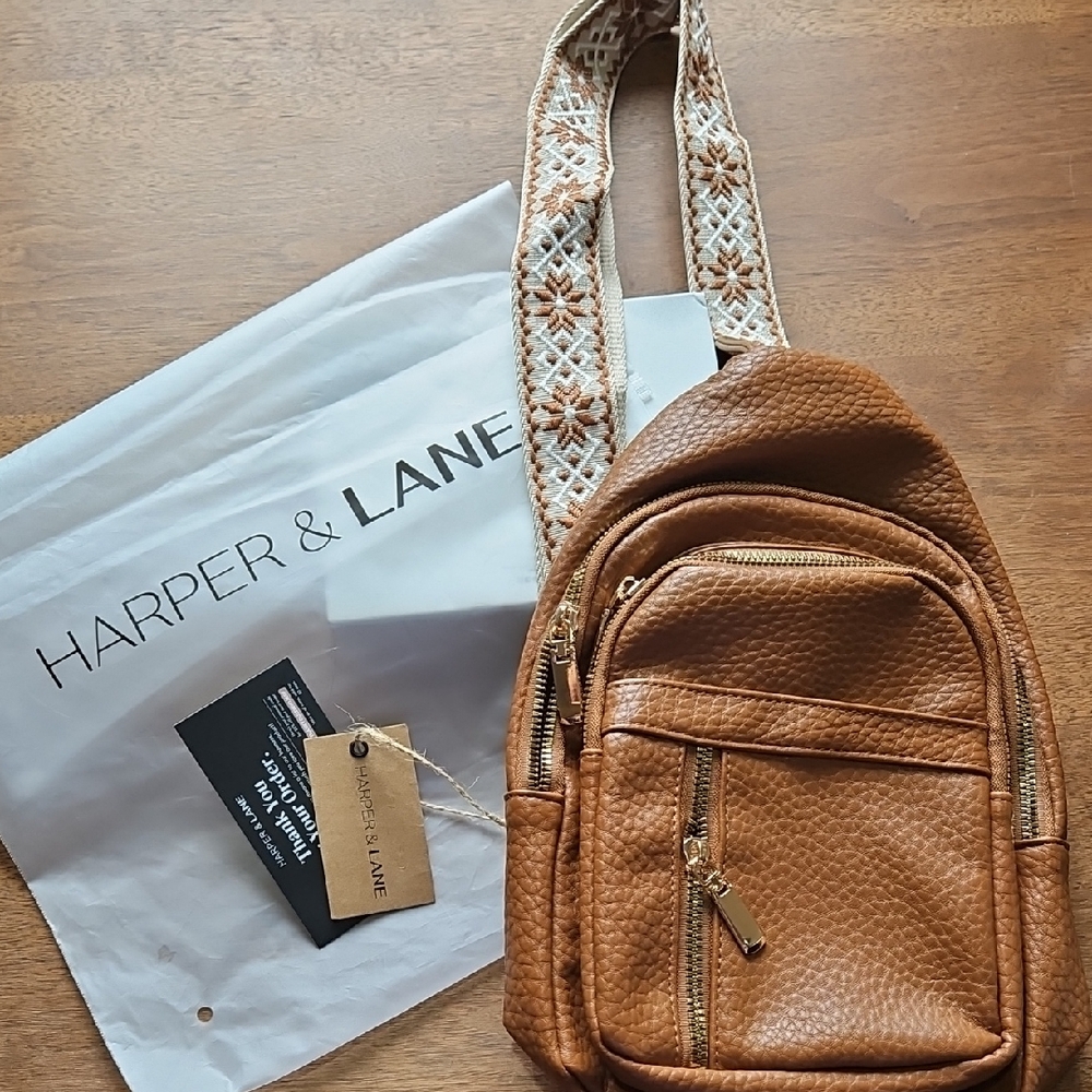 Margaret - Vegan Leather Sling Crossbody Bag